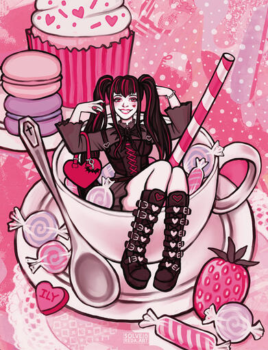 Sweet Tooth, iPad Procreate, 2023