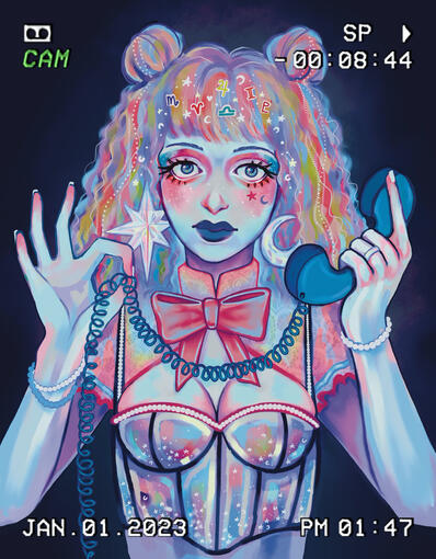 Telephone, iPad Procreate, 2023.