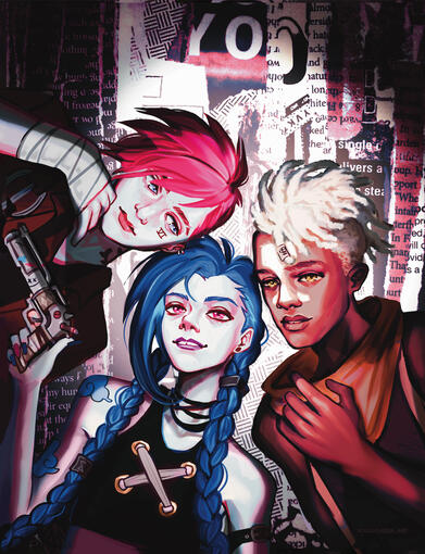 Children of Zaun, iPad Procreate, 2024