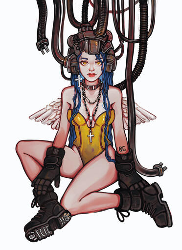 Angel Project, iPad Procreate, 2023